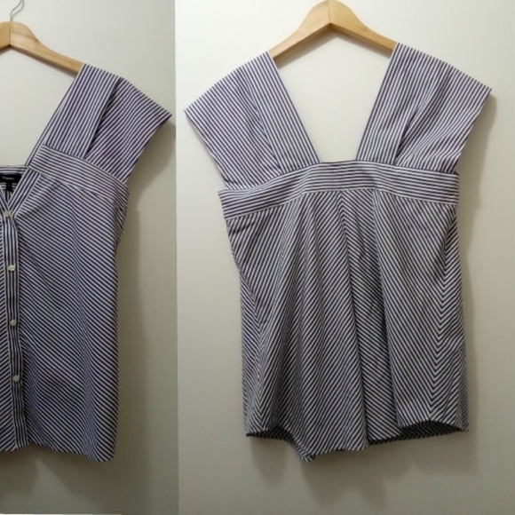 THEORY Hartman Stripe Cold Shoulder - Picture 4 of 4